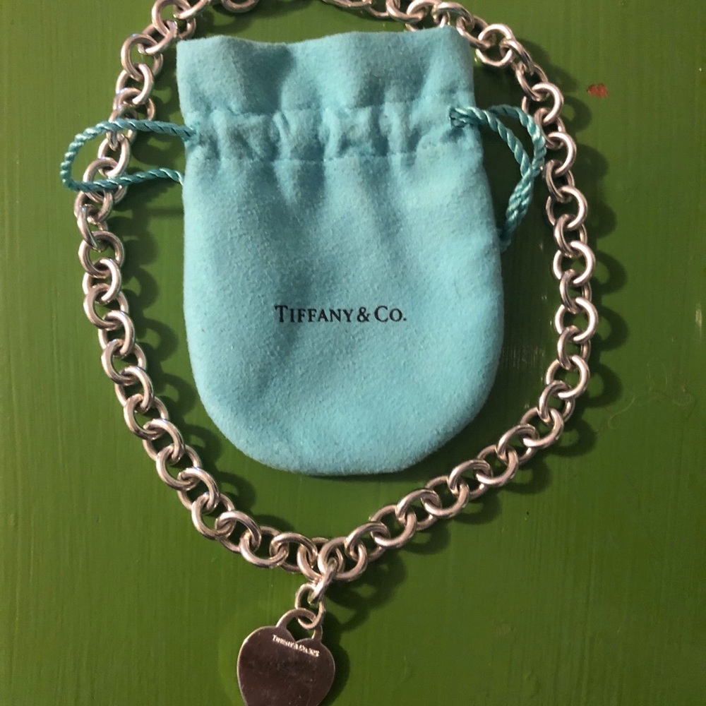 Heart tag Tiffany necklace